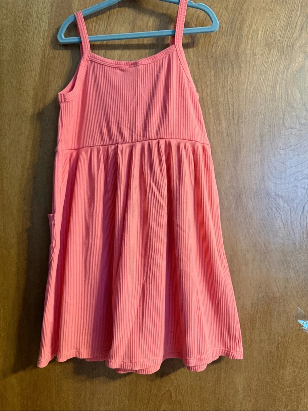 Old Navy Coral Ribbed Pocket Sundress